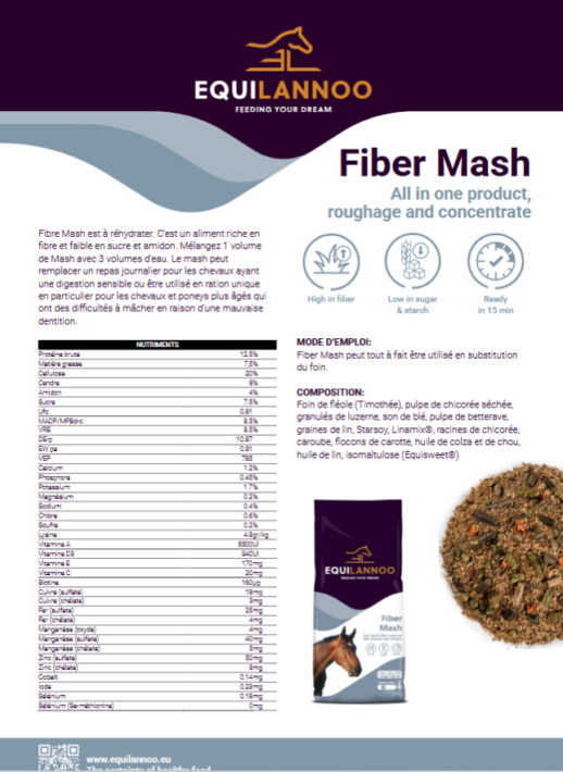 FICHE TECHNIQUE FIBER MASH